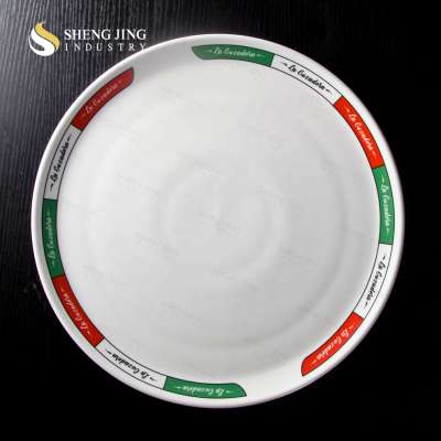 Client OEM Design Porcelain Logo Plate Factory Customize Dinnerware