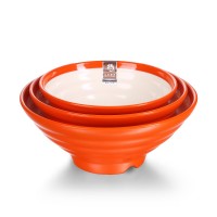 Unbreakable Melamine Round Double Color Noodles Bowl